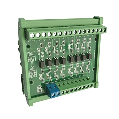 Image of 8 Channel Optocoupler Isolated Module, DC 24V to 5V PLC PNP Signal Converter Voltage Adapter Module