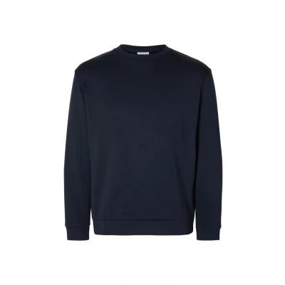Image of Selected Homme Slhemanuel CREW NECK Sweatshirt, Men&#039;s, Size: Small, Sky captain
