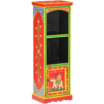 Image of vidaXL Hand Painted Highboard 40x30x120 cm Solid Mango Wood