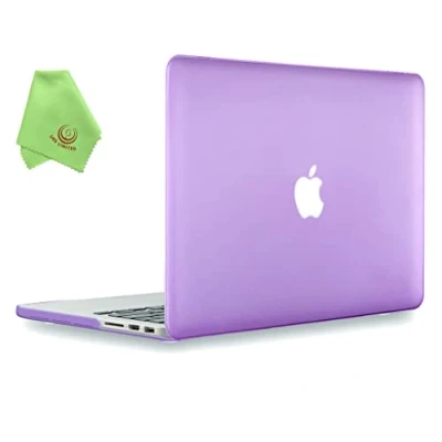 Image of UESWILL Smooth Matte Hard Case Compatible with MacBook Pro (Retina, 13 inch, Early 2015/2014/2013/Late 2012), Model A1502/A1425,No USB C, No CD ROM, Purple