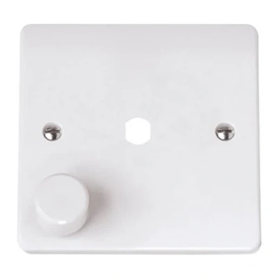 Image of Click Mode 1 Gang Unfurnished Dimmer Plate and Knob 650W Max Aperture CMA145PL