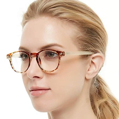 Image of OCCI CHIARI Reading Glasses 3.00 Women Stylish Ladies&#039; Lightweight Acetate Frame Reader (Yellow, 300)