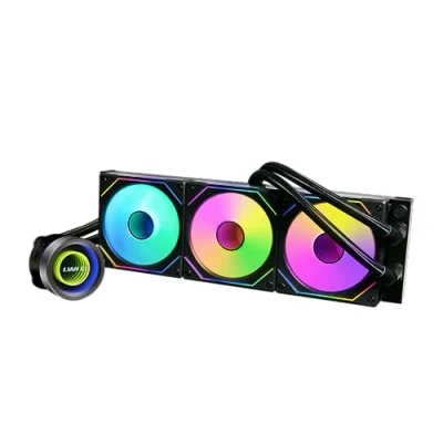 Image of Lian Li GA2T36INB Galahad II Trinity 360 AIO CPU Liquid Cooler 360mm ARGB Daisy chainable Radiator UNI Fan SL INF Intel® LGA 1700, 1200, 115X, AMD® AM5/AM4 Sockets with Infinity Fans Black
