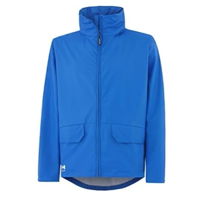 Image of Helly Hansen Workwear Men&#039;s Voss Waterproof Rain Jacket, Racer Blue, 4XL