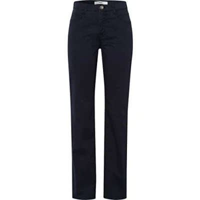 Image of BRAX Women&#039;s Style Carola Superior Cotton Pants, Blue (Perma Blue), 31W / 32L
