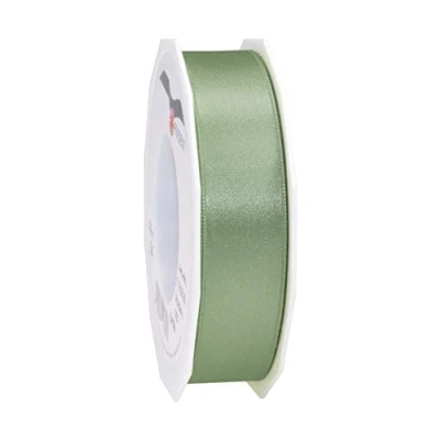 Image of C.E. Pattberg Satin Antique Green Gift Ribbon, 27 Yards for Wrapping Gifts, 1 inch Width, Ribbon Decorating &amp; Crafting, Decorative Every Occasion, Old