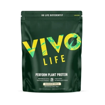 Image of Vivo Perform Raw Plant Madagascan Vanilla Protein and BCAA Powder