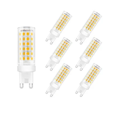 Image of ENGEYA G9 LED Light Bulb, 9W (70W Halogen Equivalent),G9 Bulbs for Home Lighting, SMD 2835 Lamps 700LM AC220V 240V, Non Dimmable, Bulb Warm White 3000K,6 Pack