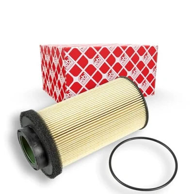 Image of 0000687090 Fuel Filter FEBI BILSTEIN 24663 Insert with seal ring MERCEDES BENZ: ACTROS