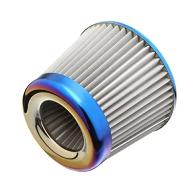 Image of Skyplanet 76mm 3&quot; Universal Intake Air Filter High Mesh Cone(Silver)