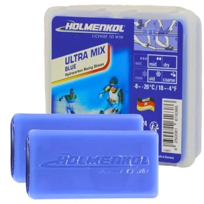 Image of Holmenkol Ultramix Blue 2 x 35g Ski and snowboard wax