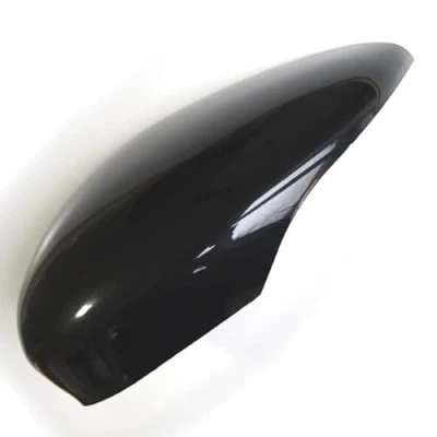 Image of Underground Parts Panther Black Left Passenger Nearside Wing Mirror Cap Cover for Ford Fiesta mk7 2008 2017