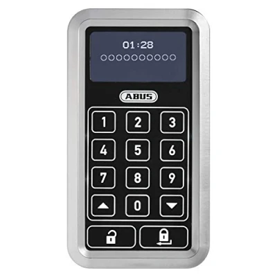 Image of ABUS HomeTec Pro Wireless Keyboard CFT3000 Code for Opening the Front Door Lock Drive Silver 10126