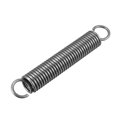 Image of sourcingmap Extension Spring 2.5mm Wire Dia , 18mm OD 120mm Free Length Steel Small Dual Hook Tension