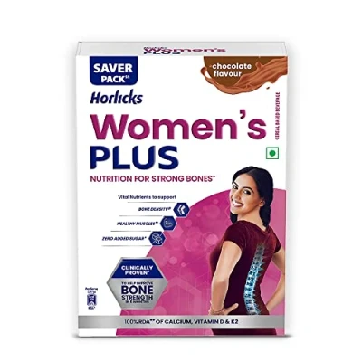 Image of Women&#039;s Horlicks Health and Nutrition Drink 400 g Refill Pack (Chocolate Flavor)