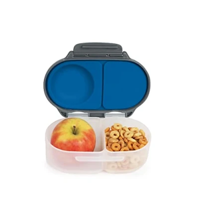 Image of b.box Snackbox Mini Bento Lunch Box with 2 Leakproof Compartments Ideal for Toddlers, Kids &amp; Snacks Fits Whole Piece of Fruit BPA Free