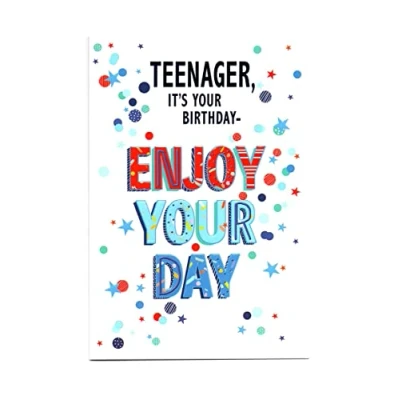 Image of Birthday Card for Thirteen Teenager (13) Year Old Boy Free Post (UK)