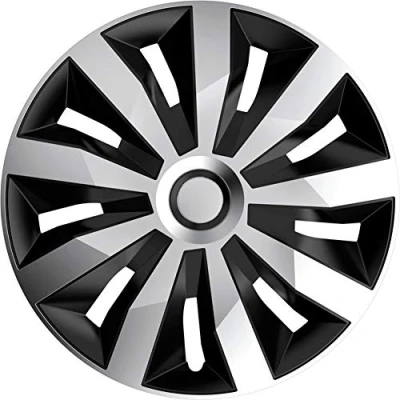 Image of AUTO STYLE Set wheel covers Penta 15 inch silver/black