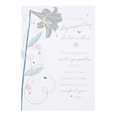 Image of Hallmark Sympathy Card &quot;Caring Thoughts&quot; Medium