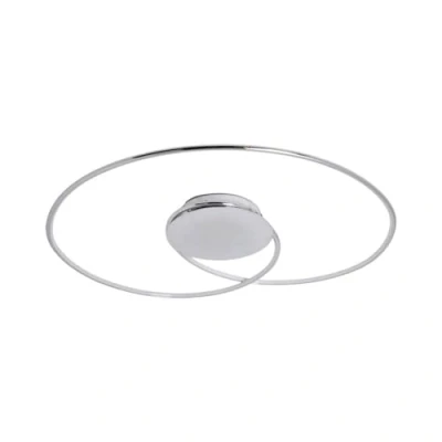 Image of LED Ceiling Light &#039;Joline&#039; (Modern) in Silver Made of Metal for e.g. Living Room &amp; Dining from Lindby lamp, lamp
