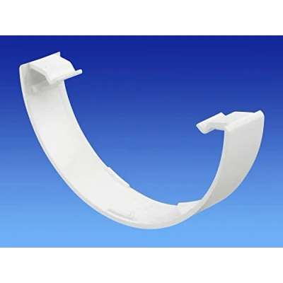 Image of Pack of 2 x Wavin OSMA 0T116 Spare/Replacement Clips for 112mm Round Style guttering (White)