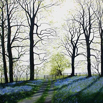 Image of Bluebells Greeting Card by Heather Blanchard