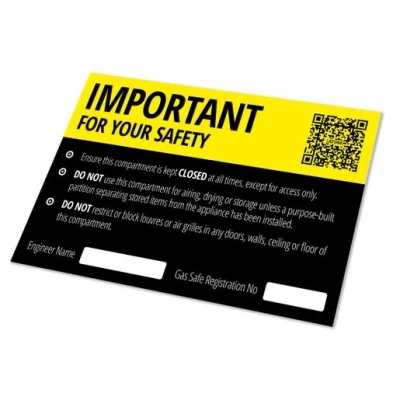 Image of Atom Important Safety Label AT LBG6P 10