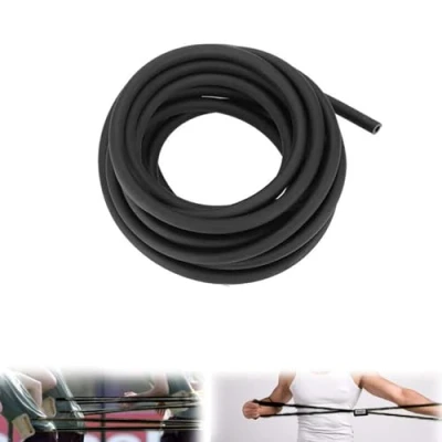 Image of 3Meters/9.8FT Length Natural Latex Tube Surgical Band Tubing Rubber Hose ID 2mm OD 5mm(Black)