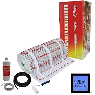Image of Electric Underfloor Heating kit 150w 14.0m2 Black Touch Thermostat