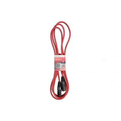 Image of Premium XLR Male Female Cable Microphone Red 3.0M