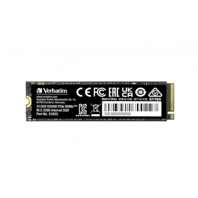Image of Verbatim VI5000 500GB SSD M.2 PCIe Gen4 NVMe Internal Gaming Solid State Drive