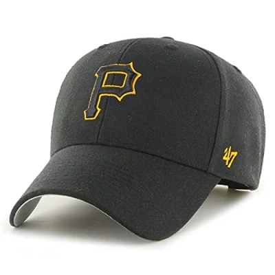 Image of &#039;47 Pittsburgh Pirates Unisex Cap, Size: One Size, Black
