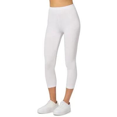 Image of Merry Style Women&#039;s 3/4 Leggings MS10 199(White, 3XL)