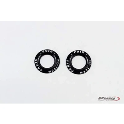 Image of Puig Anodized Aluminum Rings Set 20025N Black for PHB19 axle Slider