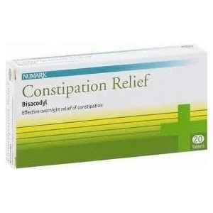 Image of 20 Tablets Numark Constipation Relief Overnight from Bisacodyl 5mg