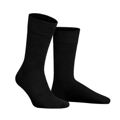 Image of Hudson Men&#039;s Relax Cotton Soh Socks, Black (Black 0005), 43 44