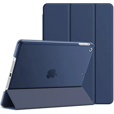 Image of JETech Case for iPad Air 1st Generation (NOT 2), Smart Cover Auto Wake/Sleep (Navy)