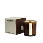 Image of WXY. Mini Amber Candle Bergamot Oil &amp; Bamboo