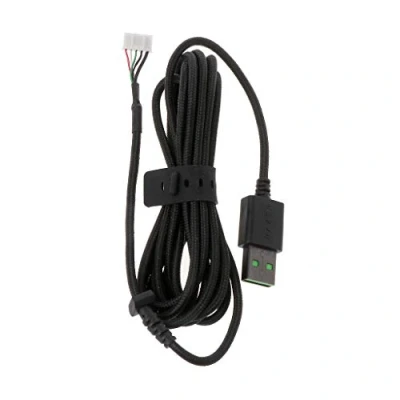 Image of holilest Durable Nylon Braided Line USB Mouse Cable Replacement Wire For Razer DeathAdder Elite Wired Gaming