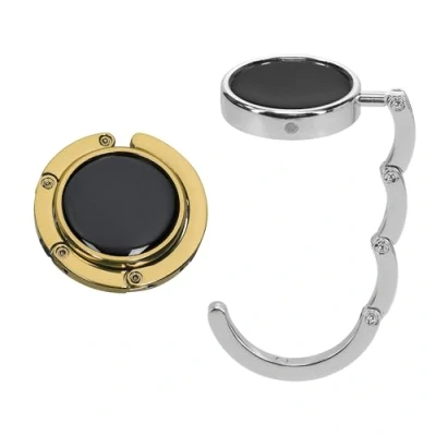 Image of kwmobile Purse Hanger for Table (Set of 2) Hook Folding Handbag Portable Bag Holder