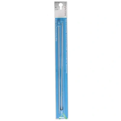 Image of Milward Single Point Knitting Needles, 25cm, Silver Grey, 3mm, 2221203