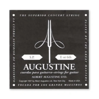 Image of Augustine 650406 &quot;Black Label Single E6&quot; Bass String for Classic Guitar