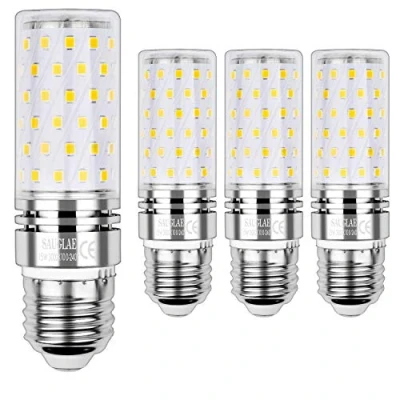 Image of SAUGLAE LED Corn Bulbs 15W, 120W Incandescent Equivalent, 3000K Warm White, 1700Lm, E27 Large Edison Screw Light Bulbs, Non Dimmable, Pack of 4