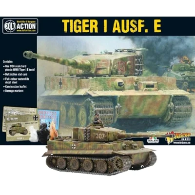 Image of Warlord Games Tiger I Ausf. E 1:56 / 28mm Plastic Scale Model Tank for Bolt Action Highly Detailed World War 2 Miniatures Table top Wargaming