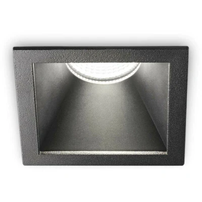 Image of Game Integrated LED Square Recessed Downlight Black 1100Lm 3000K