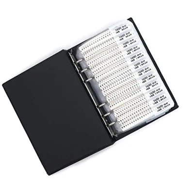 Image of Fasizi 1% 1206 SMD Resistor Assorted Folder (0 ohm 10M ohm) 170value x 50pcs = 8500pcs sample book