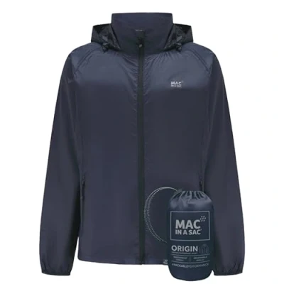 Image of Mac in a Sac Origin II Waterproof Packable Jacket for Men &amp; Women Navy S