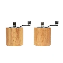 Image of Olympia Light Wood Salt and Pepper Mill Grinder Set