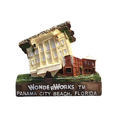Image of Florida USA 3D Panama City Refrigerator Magnet Resin Travel Souvenirs,Handmade Home &amp; Kitchen Decoration America Fridge Collection Gift