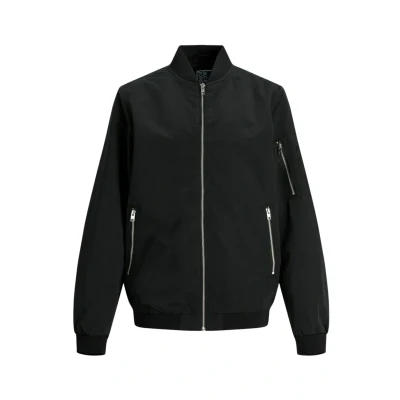 Image of Jack &amp; Jones Junior Jjerush Bomber Jacket for kids, Size: 12y, Black